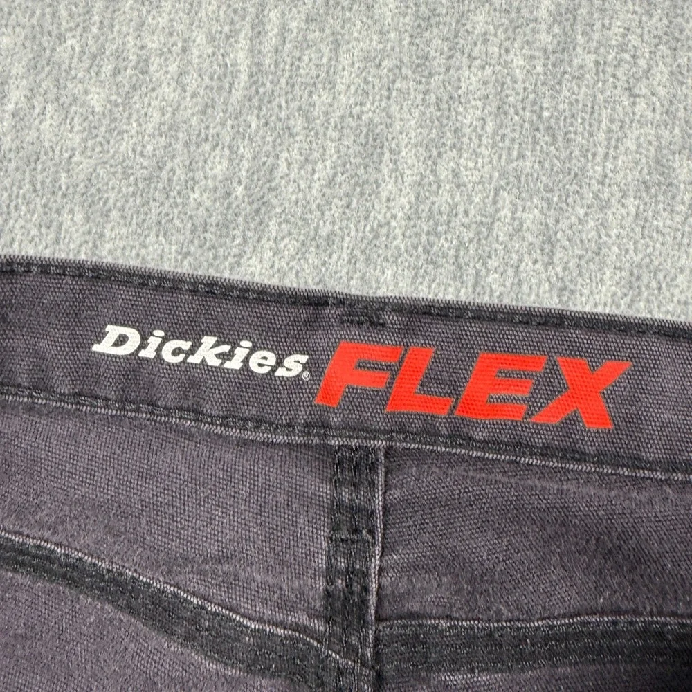 Dickies Pants Mens 30x32 Flex Regular Fit Canvas Duck Carpenter Workwear Gray